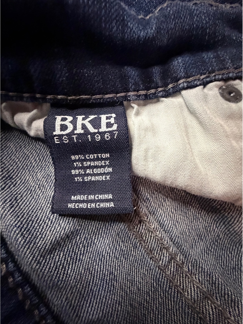 BKE Jake Straight Jeans Mens 36x32 Dark Wash Stretch